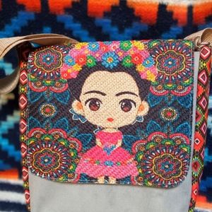 Mexican doll cross body bag